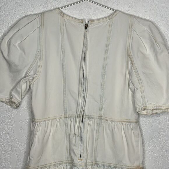 NWT Ulla Johnson Ames MIDI Cotton Dress Whitewash- Size 0 - Picture 9 of 16